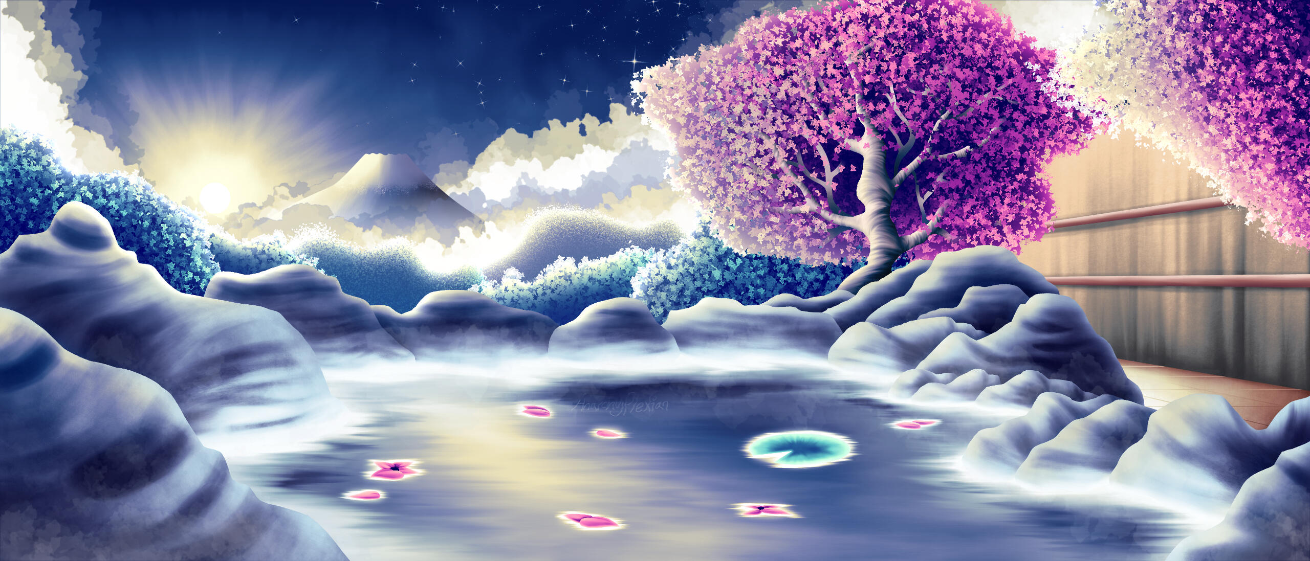 Hot Spring Episode - Commission work for GenerousPanda